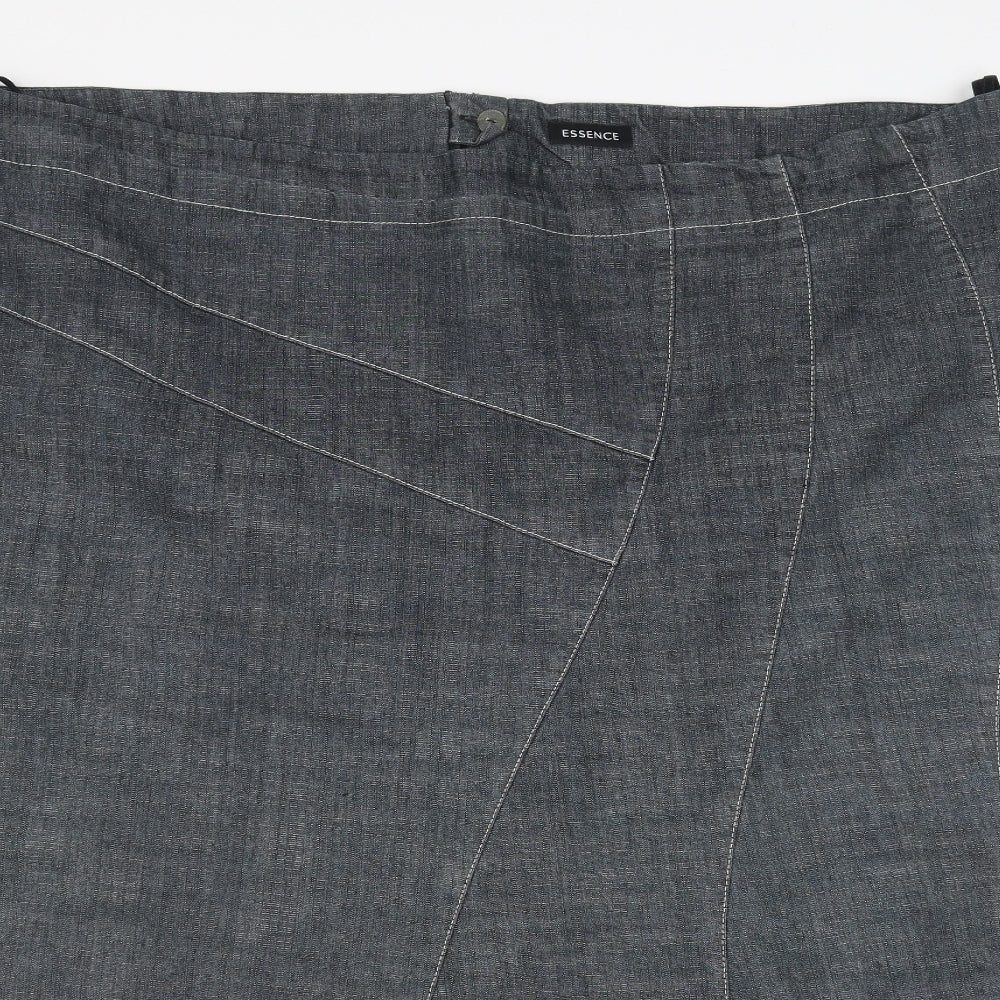 essence Womens Blue   A-Line Skirt Size 28