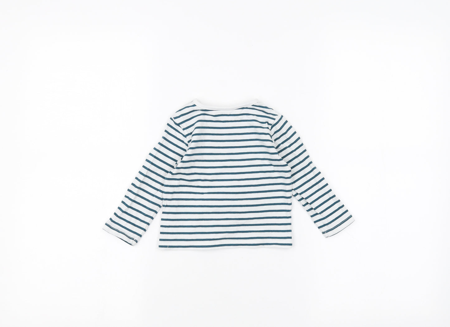 TU Baby White Striped  Basic T-Shirt Size 6-9 Months