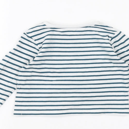 TU Baby White Striped  Basic T-Shirt Size 6-9 Months