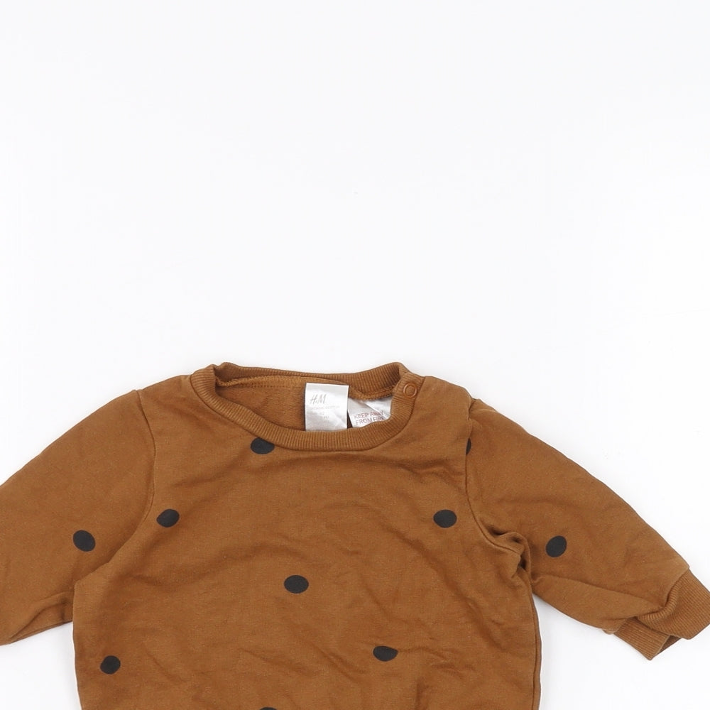 H&M Baby Brown   Pullover Jumper Size 3-6 Months