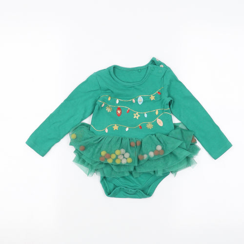 TU Baby Green   Babygrow One-Piece Size 9-12 Months