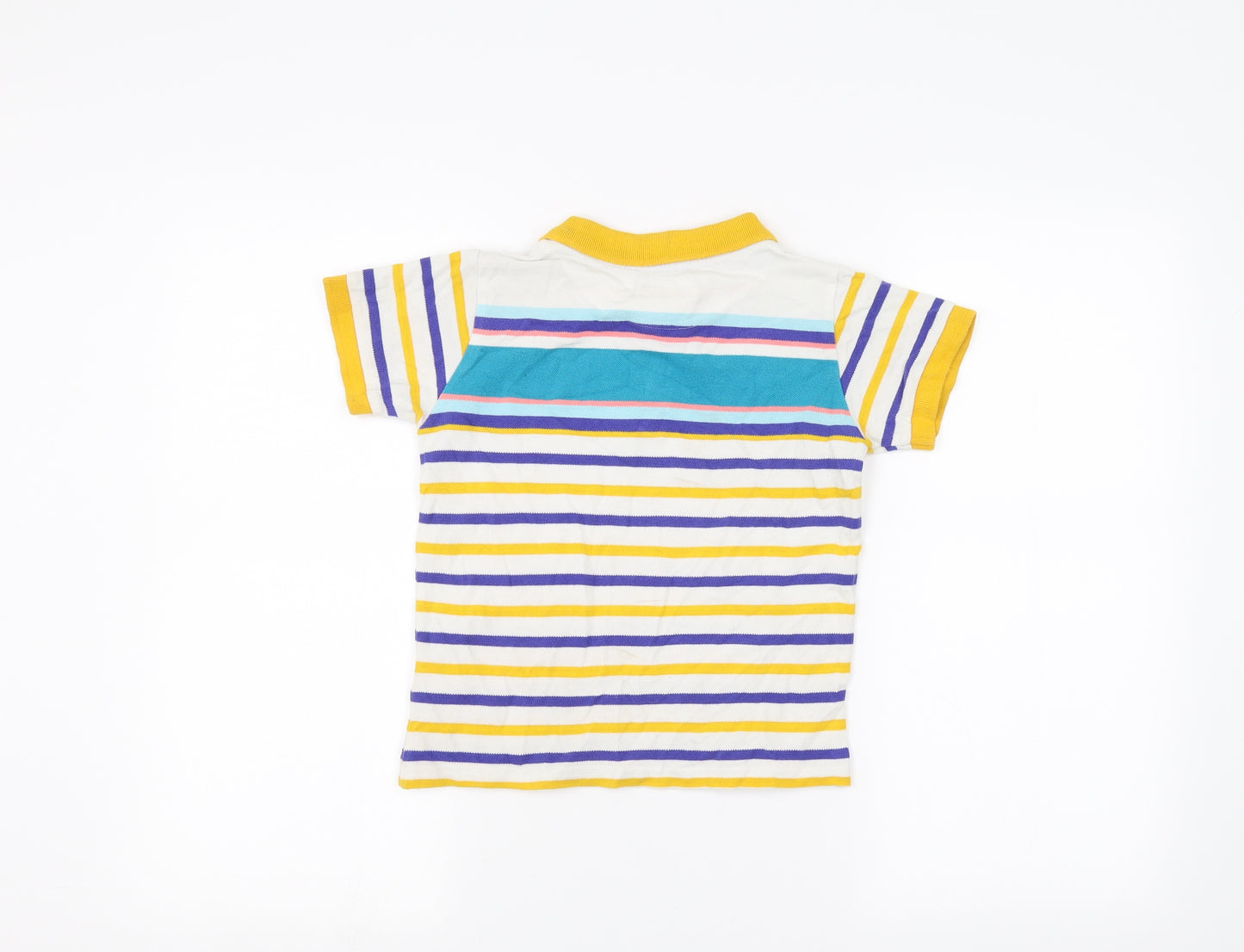 Original Penguin Boys White Striped  Basic Polo Size 8-9 Years