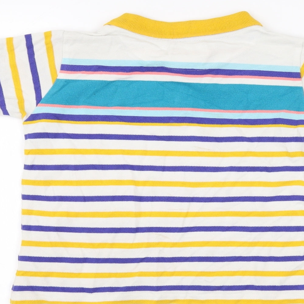 Original Penguin Boys White Striped  Basic Polo Size 8-9 Years