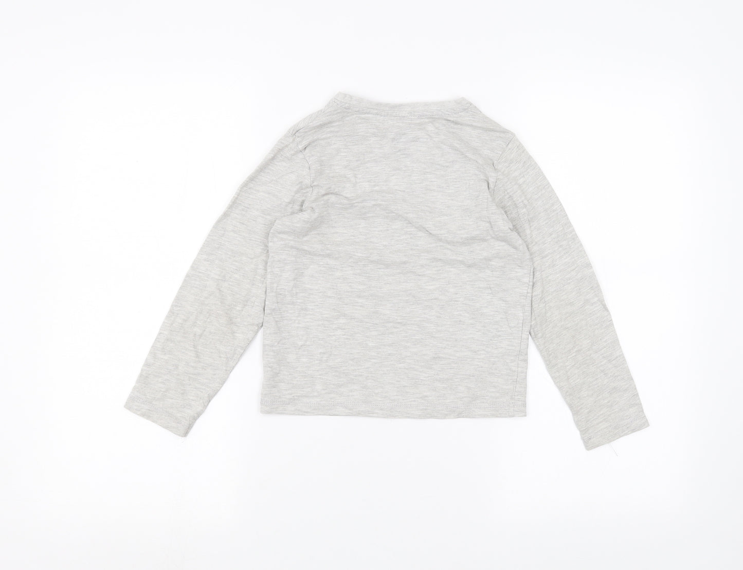TU Boys Grey   Basic T-Shirt Size 6 Years  - Dinosaur