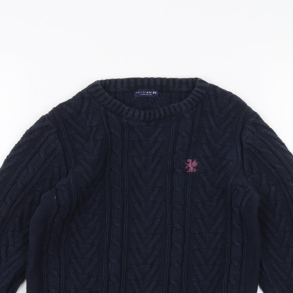 NEXT Boys Blue   Pullover Jumper Size 7 Years
