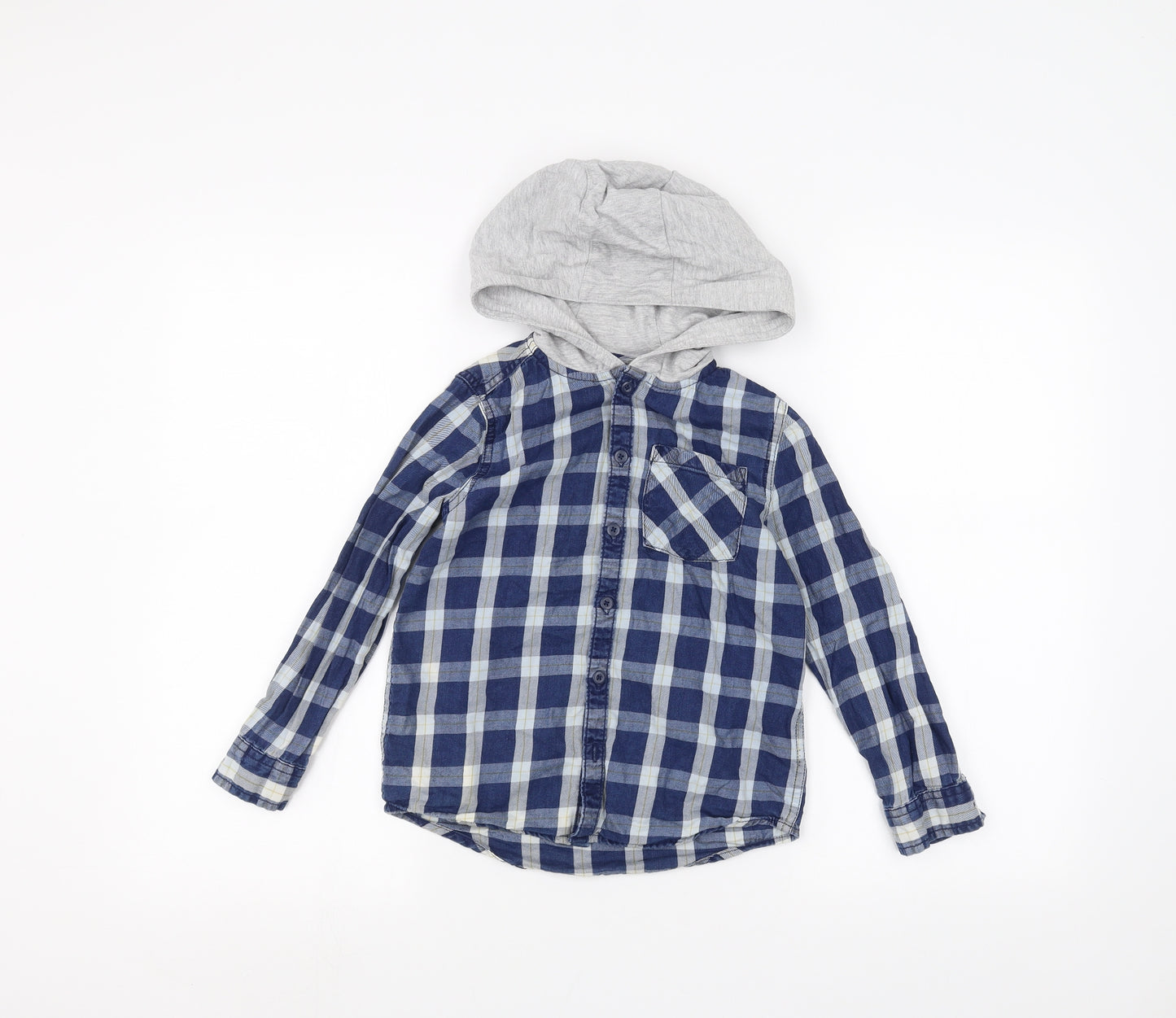 F&F Boys Blue   Cardigan Hoodie Size 6-7 Years
