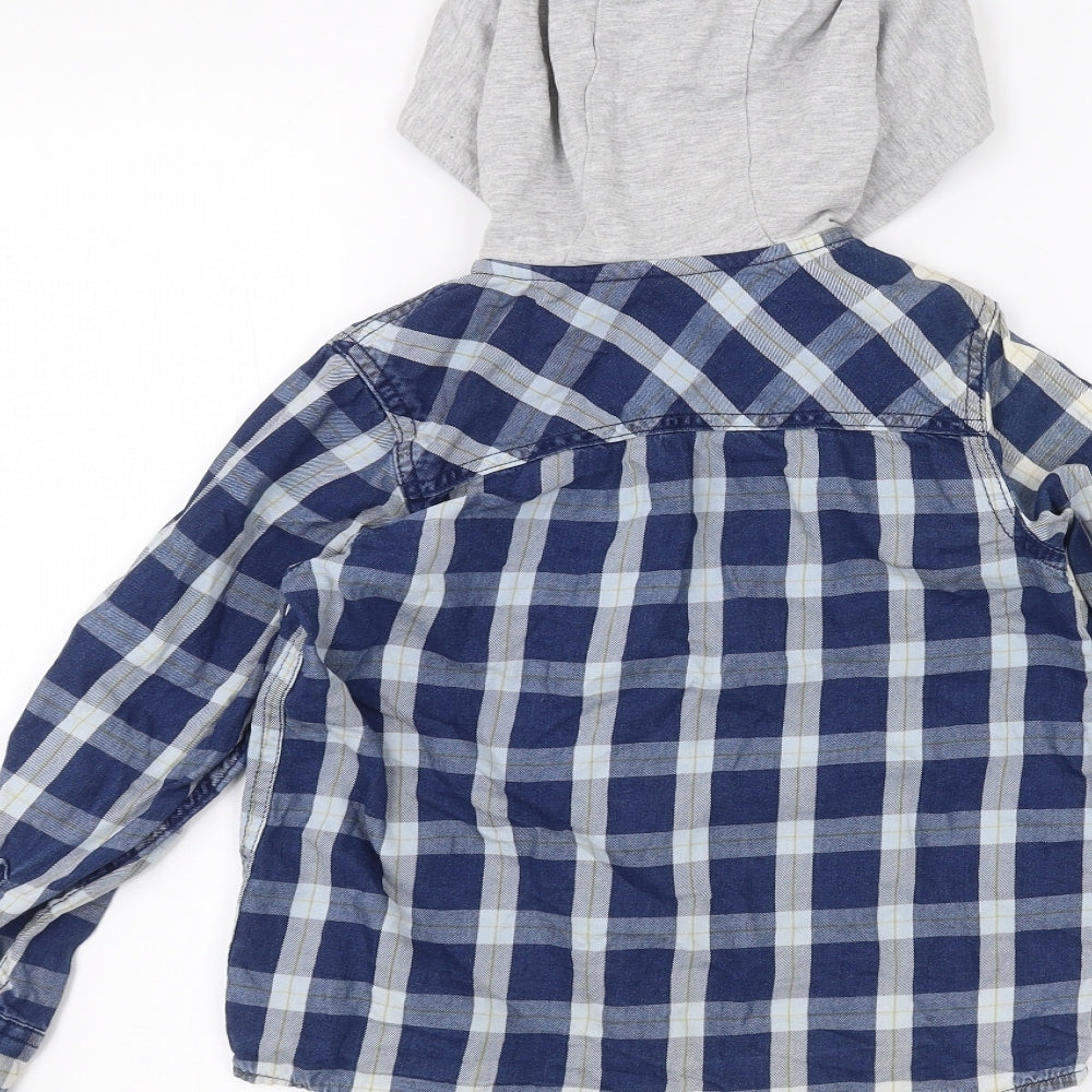 F&F Boys Blue   Cardigan Hoodie Size 6-7 Years