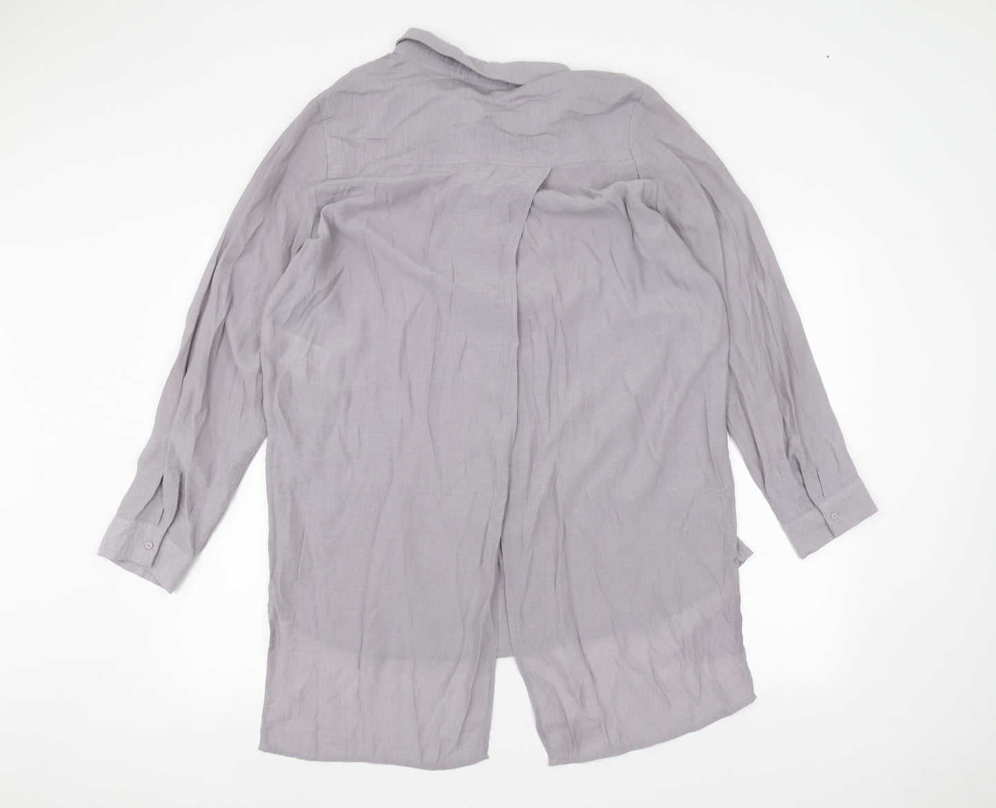 New Look Womens Purple   Basic Button-Up Size 16