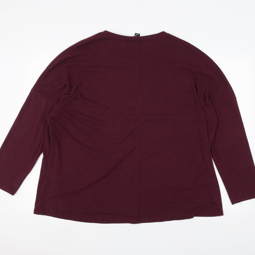 New Look Womens Purple   Pullover Jumper Size 16