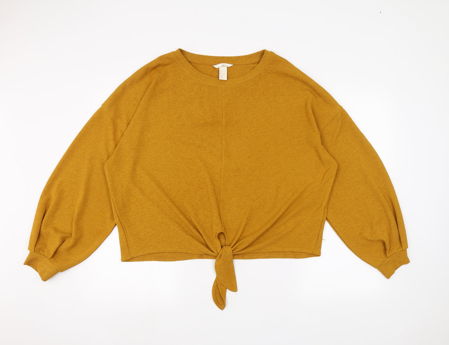 H&M Womens Yellow   Pullover Jumper Size L