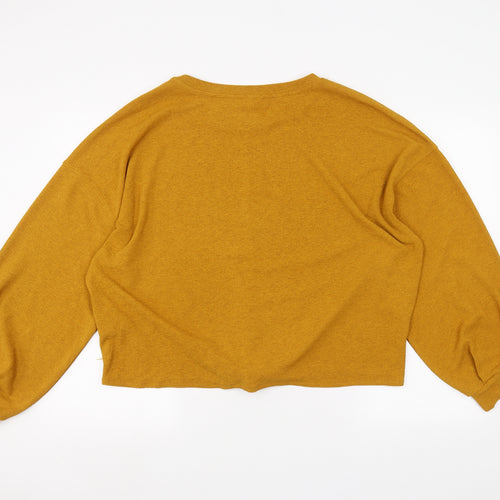 H&M Womens Yellow   Pullover Jumper Size L