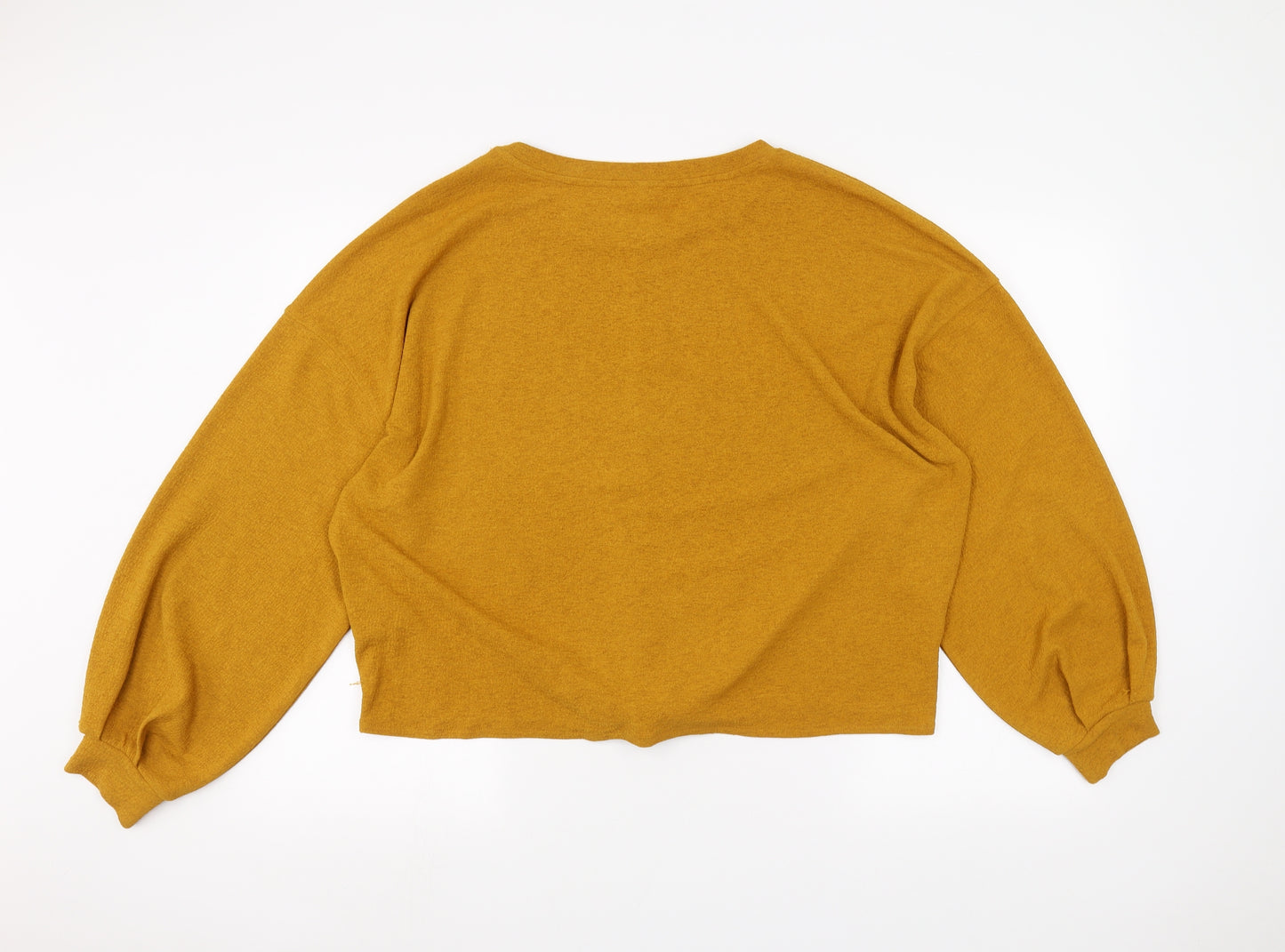 H&M Womens Yellow   Pullover Jumper Size L
