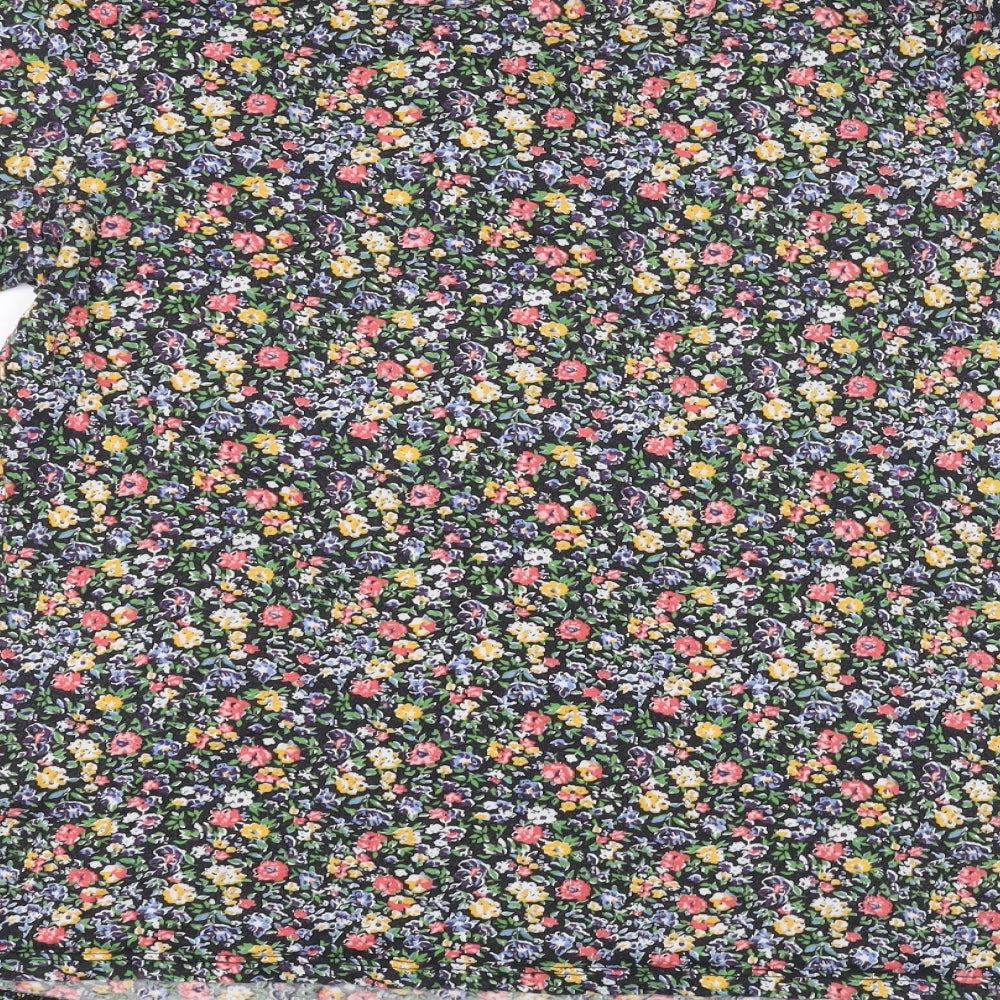 New Look Maternity Womens Black Floral  Basic T-Shirt Size 14
