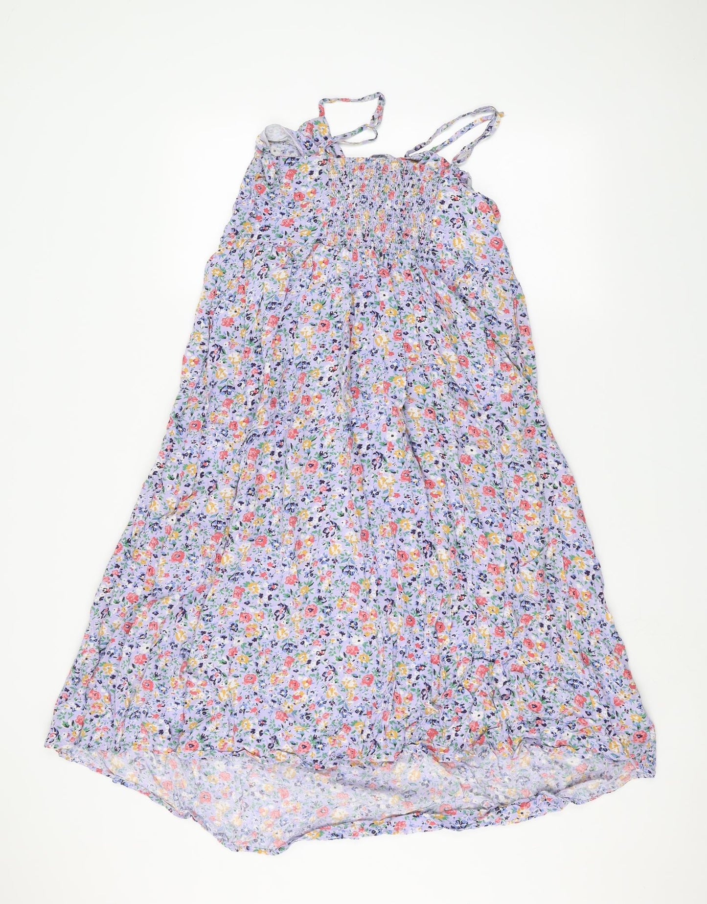 New Look Maternity Womens Purple Floral  A-Line  Size 14