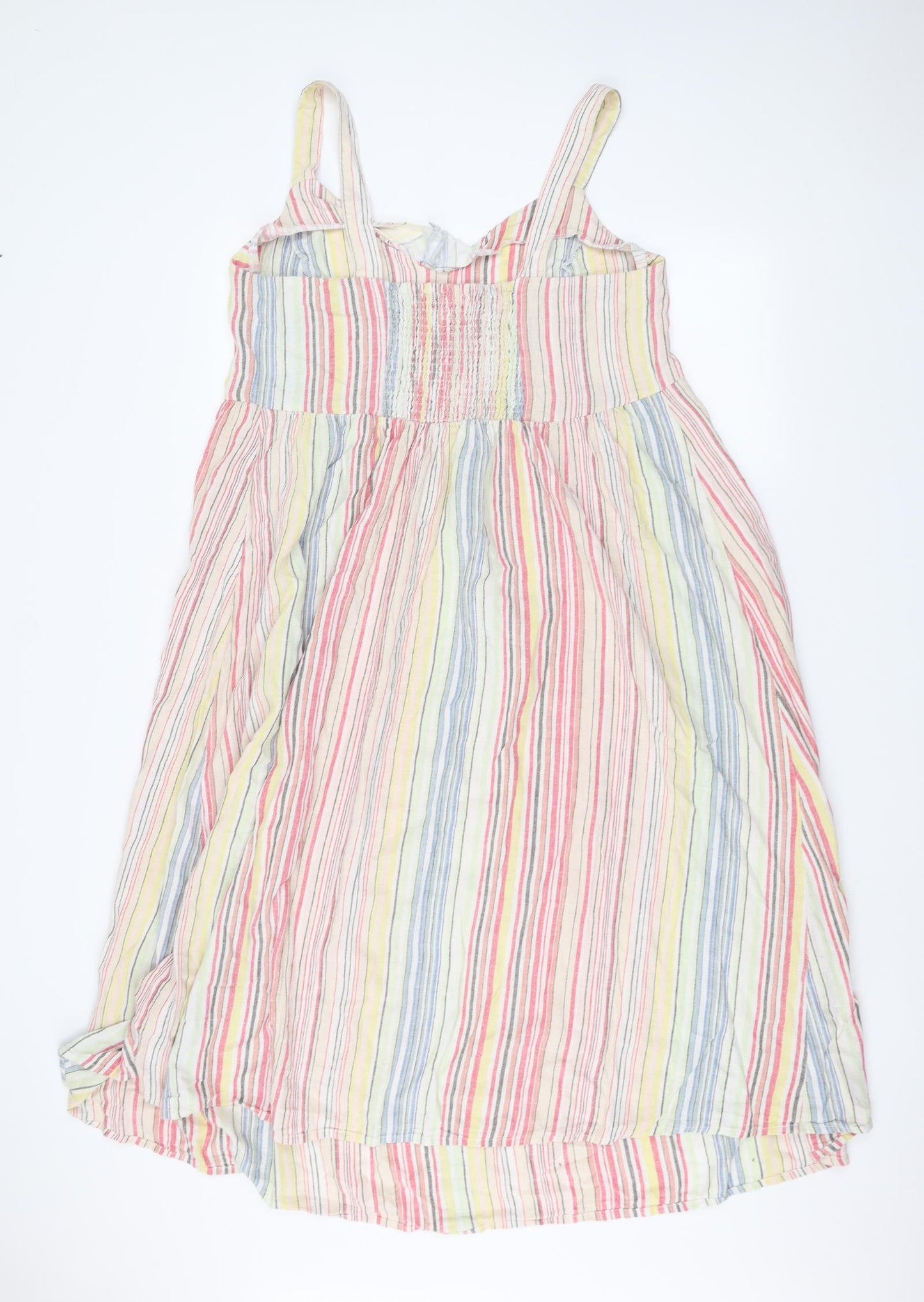 New Look Maternity Womens White Striped  A-Line  Size 14