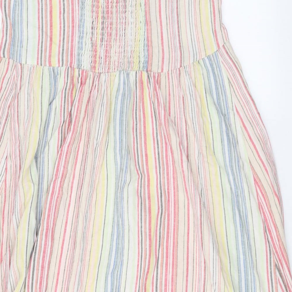 New Look Maternity Womens White Striped  A-Line  Size 14