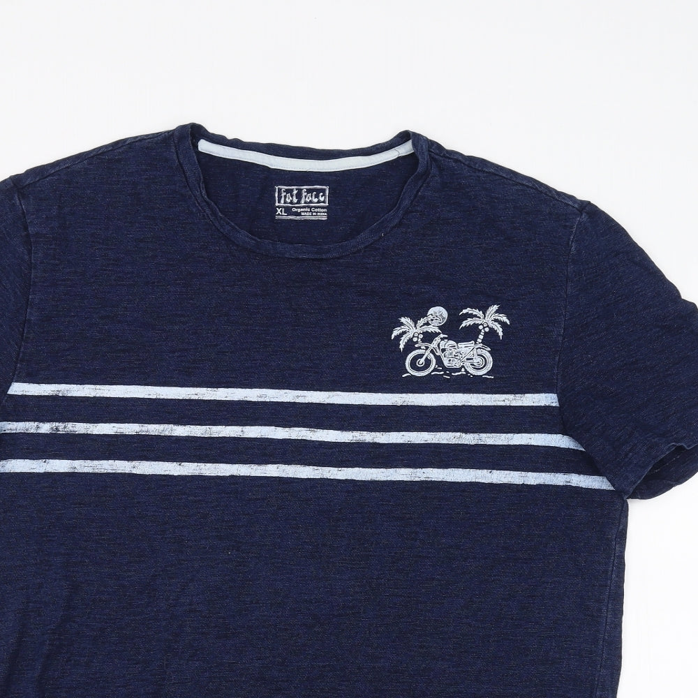 Fat Face Mens Blue    T-Shirt Size XL
