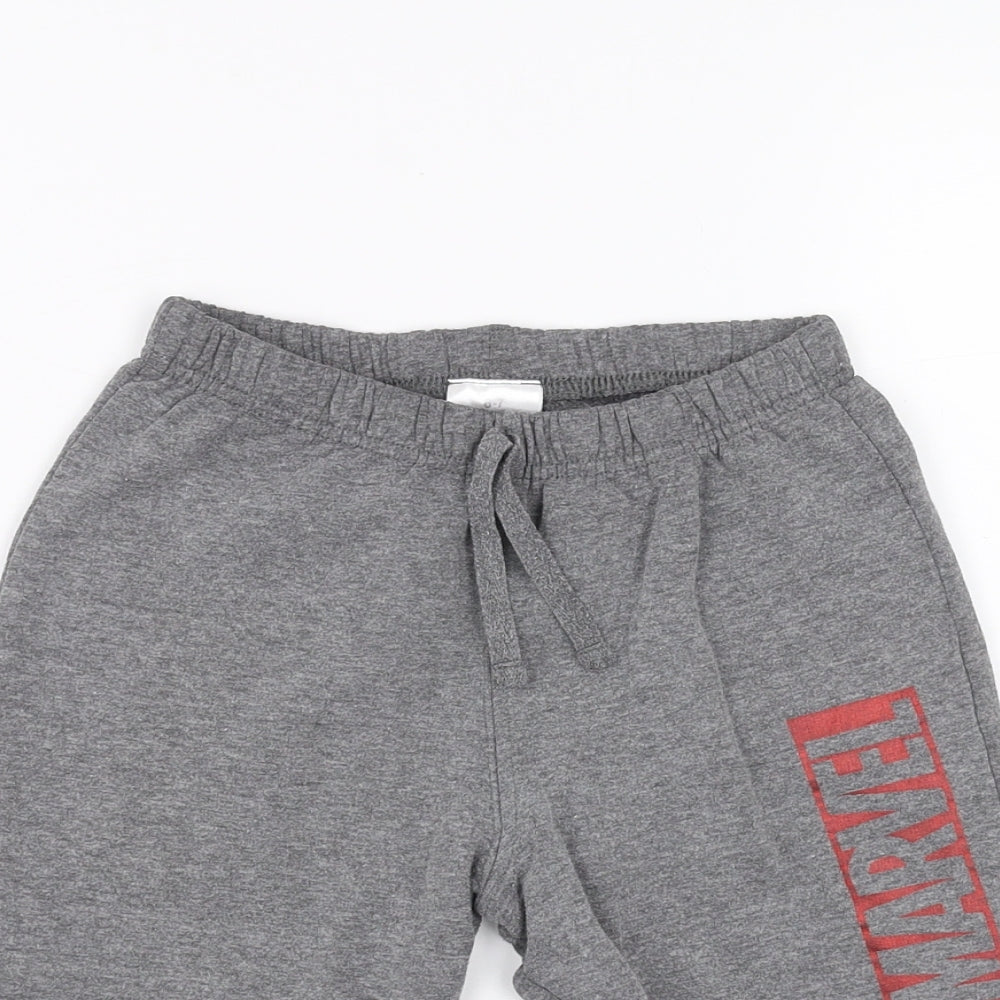 Marvel Boys Grey   Sweat Shorts Size 6-7 Years - Marvel