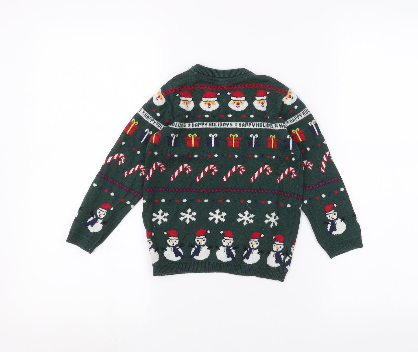H&M Boys Green   Pullover Jumper Size 2-3 Years  - Christmas