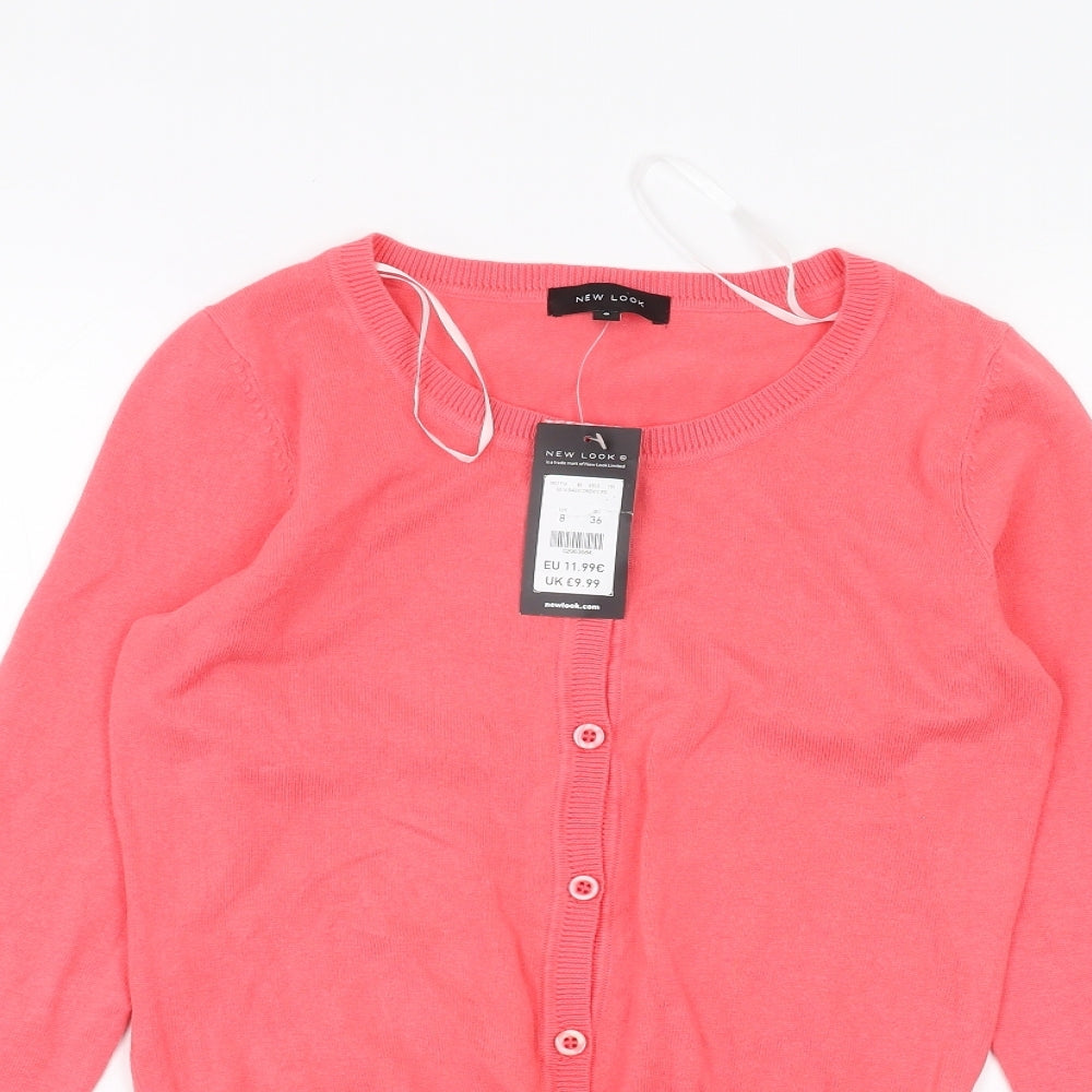 New Look Womens Pink   Cardigan Jumper Size 8