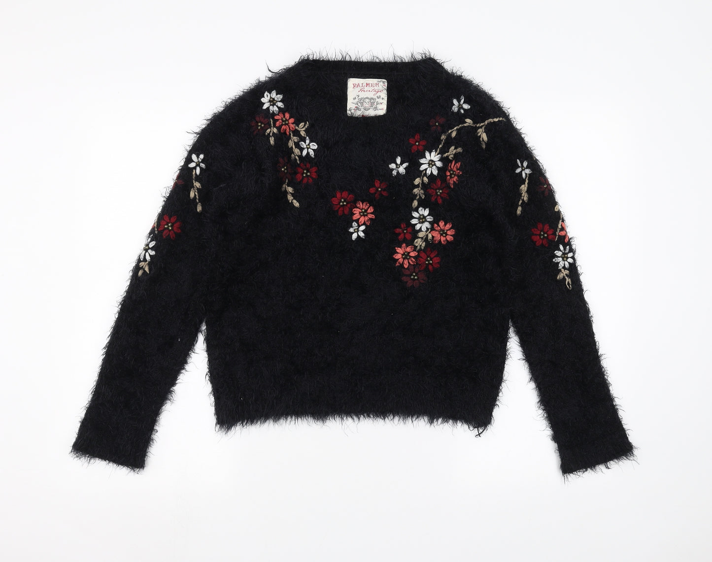 Falmer Heritage Womens Black   Pullover Jumper Size S