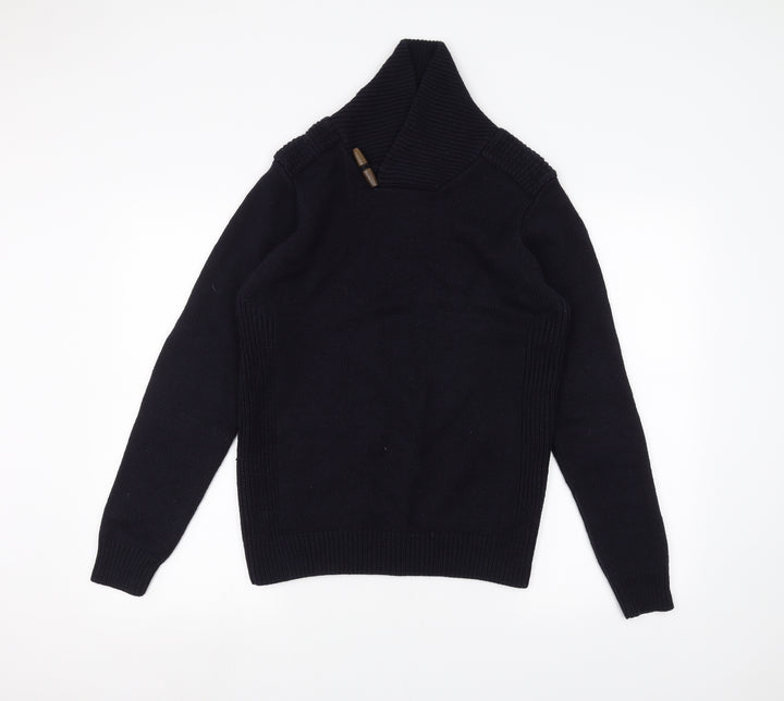 Twisted Soul Mens Blue Pullover Jumper Size M