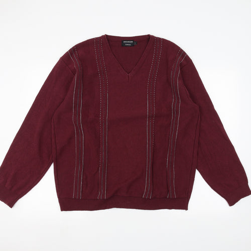 Lee Greenwood Mens Red   Pullover Jumper Size L