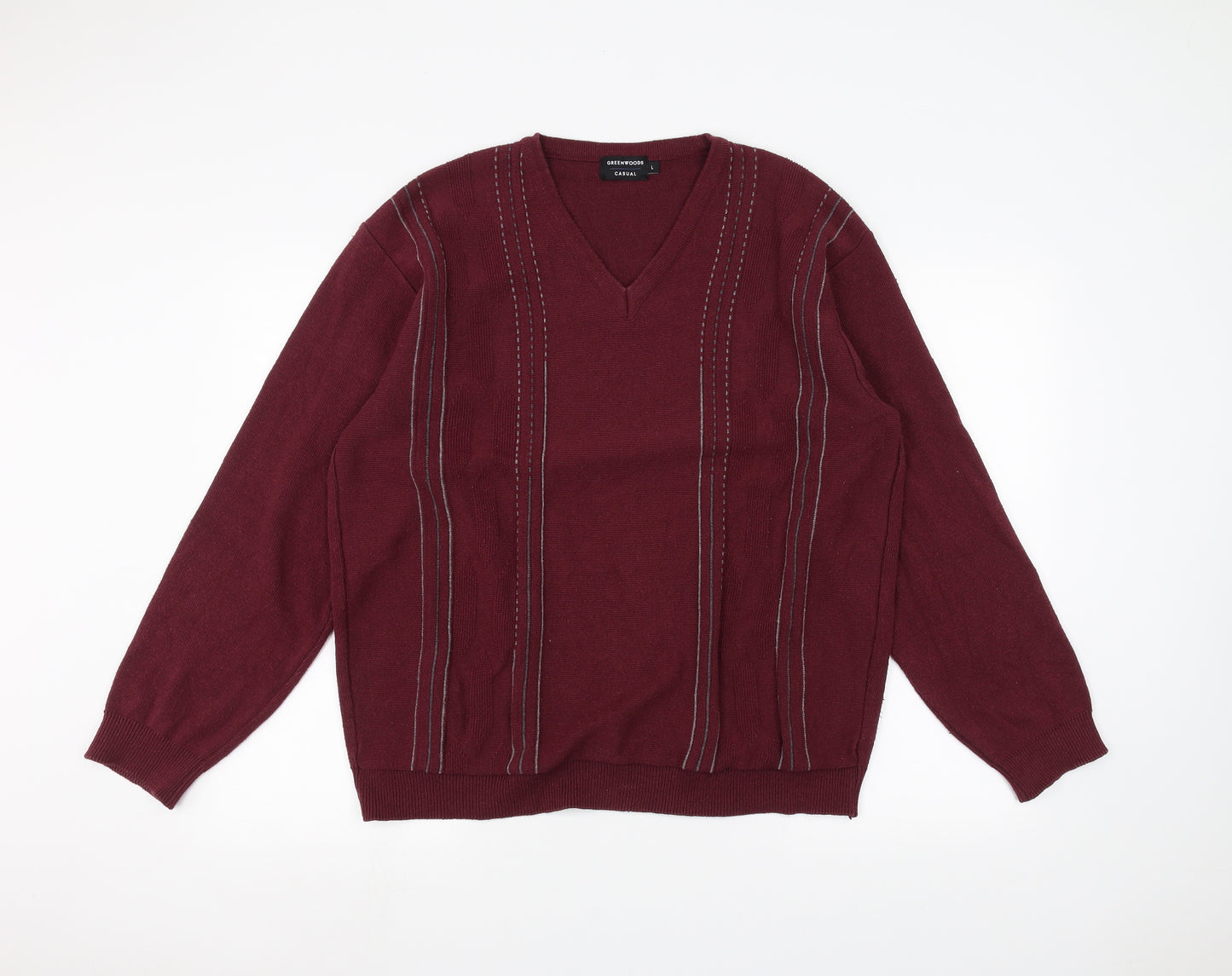 Lee Greenwood Mens Red   Pullover Jumper Size L