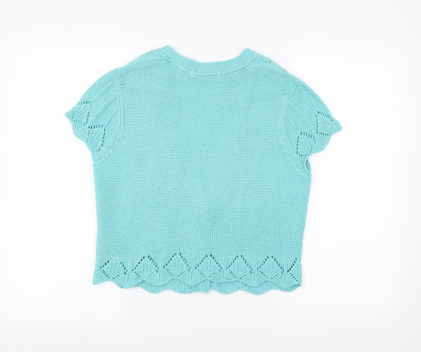 M&Co Womens Blue   Cardigan Jumper Size M