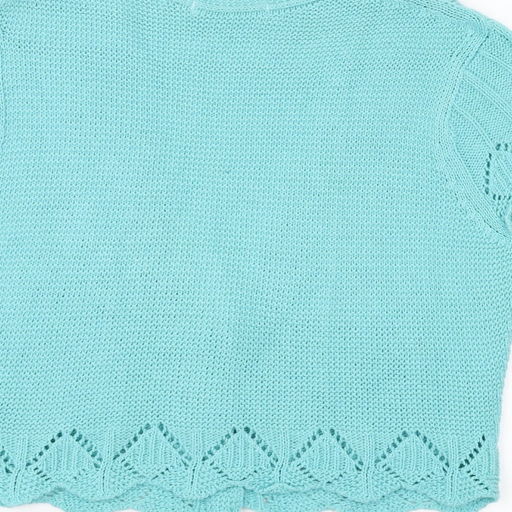 M&Co Womens Blue   Cardigan Jumper Size M
