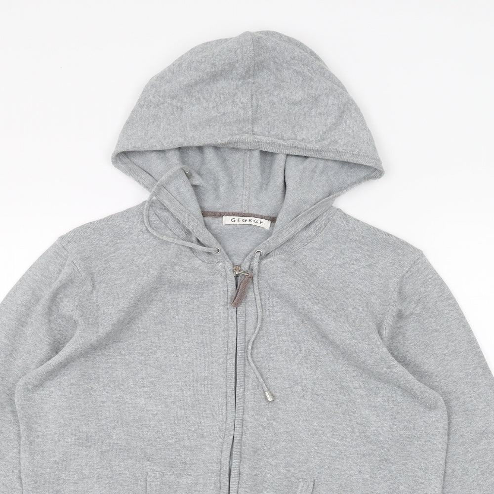 George Womens Grey   Full Zip Hoodie Size 16