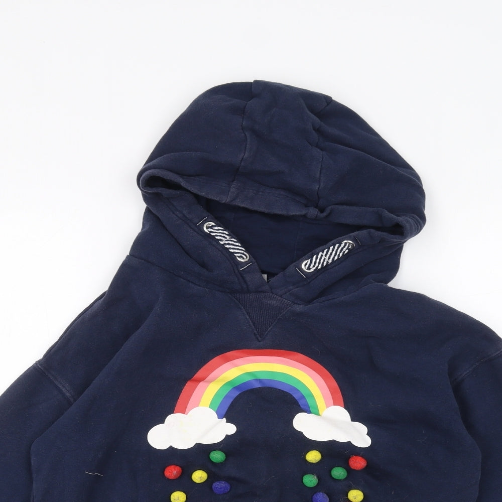 NEXT Girls Blue   Pullover Hoodie Size 13 Years  - Rainbow