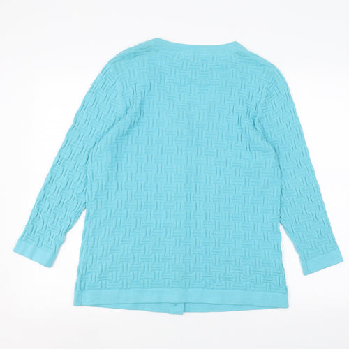 Country Club Womens Blue   Cardigan Jumper Size L