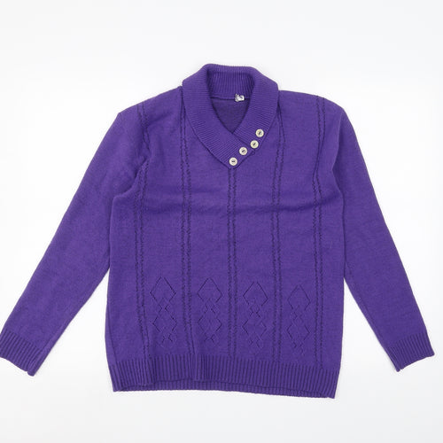 Preworn Womens Purple   Pullover Jumper Size S