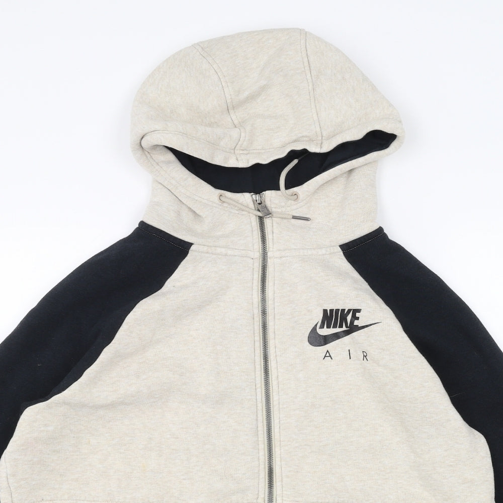 Nike Mens White   Full Zip Hoodie Size M