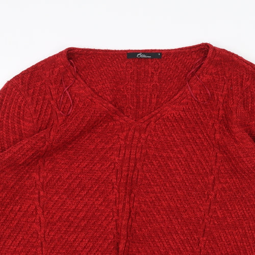 BM Womens Red   Pullover Jumper Size S
