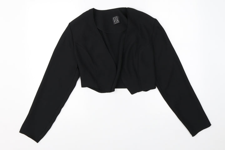 Victim Womens Black   Jacket Blazer Size 10