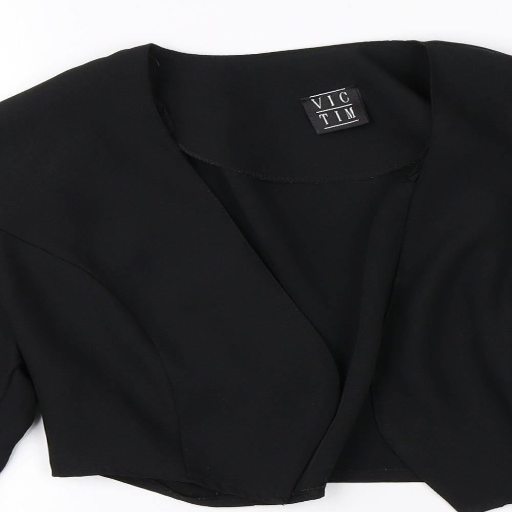 Victim Womens Black   Jacket Blazer Size 10