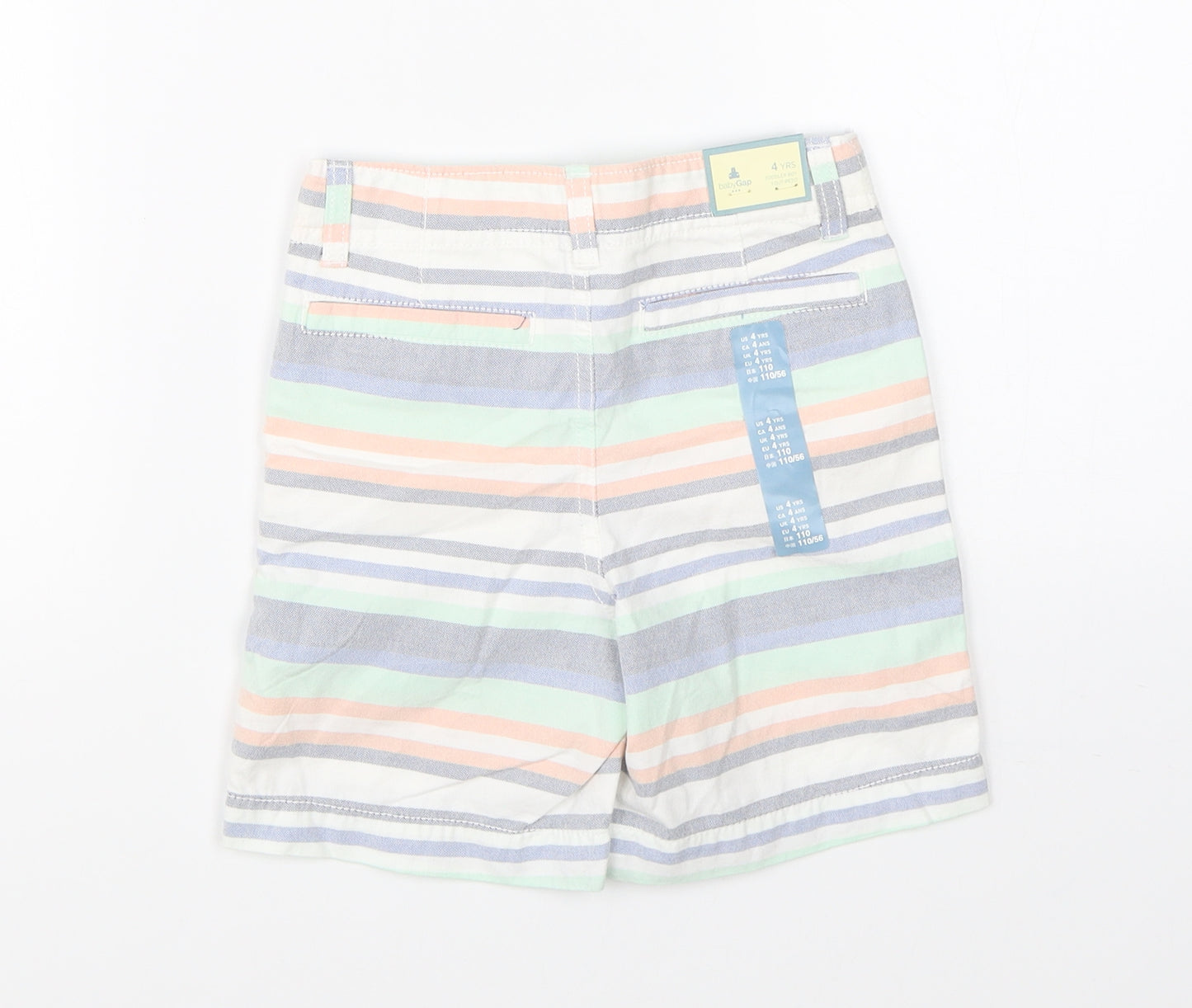 Baby Gap Boys Multicoloured Striped  Utility Shorts Size 4 Years