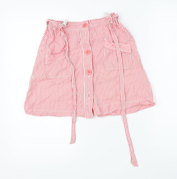 Country Road Womens Pink Striped A-Line Skirt Size 10