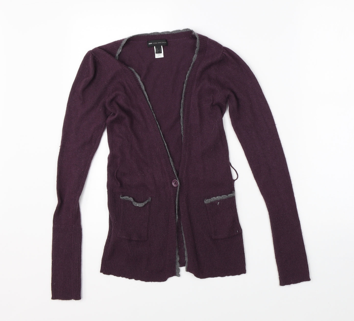 MNG Womens Purple   Cardigan Jumper Size S