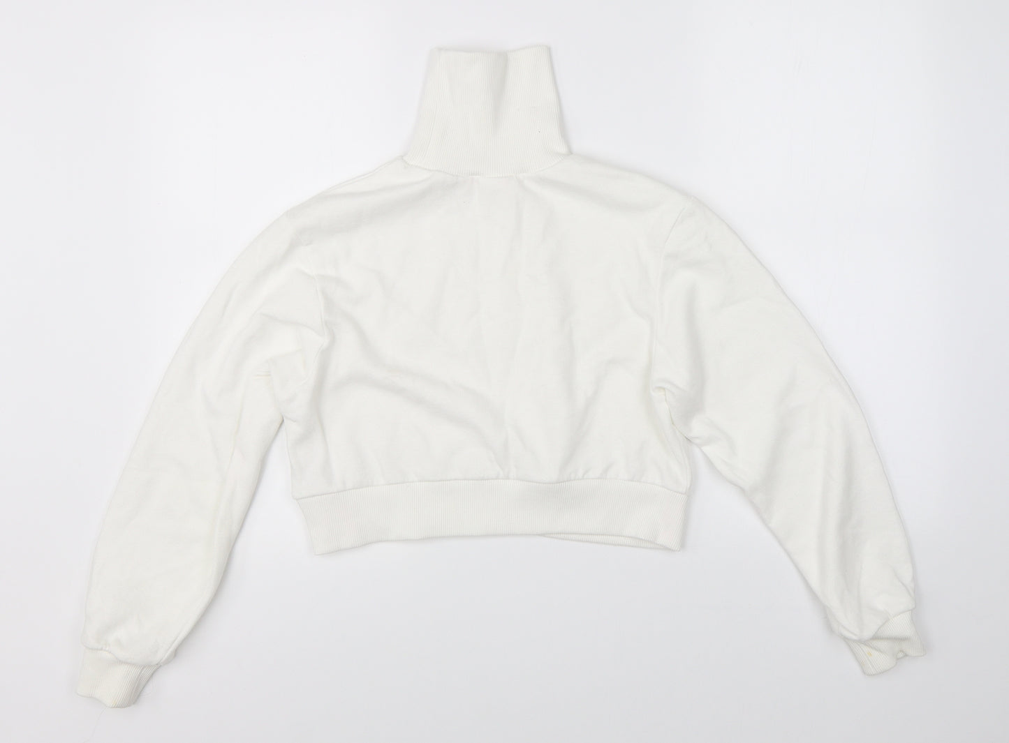 Miss Selfridge Womens White   Pullover Sweatshirt Size 4  - cropped