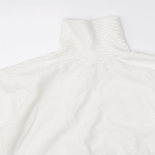 Miss Selfridge Womens White   Pullover Sweatshirt Size 4  - cropped