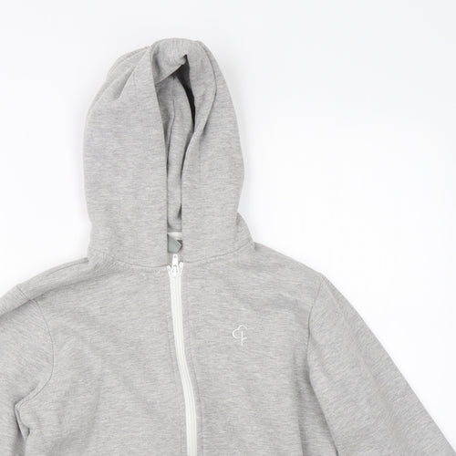Parkrun Girls Grey   Full Zip Hoodie Size 13-14 Years