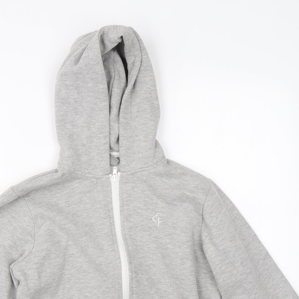 Parkrun Girls Grey   Full Zip Hoodie Size 13-14 Years