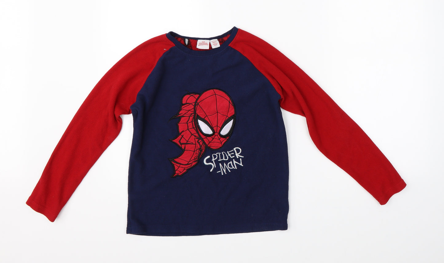 Primark Boys Blue   Pullover Jumper Size 10-11 Years  - marvel spiderman