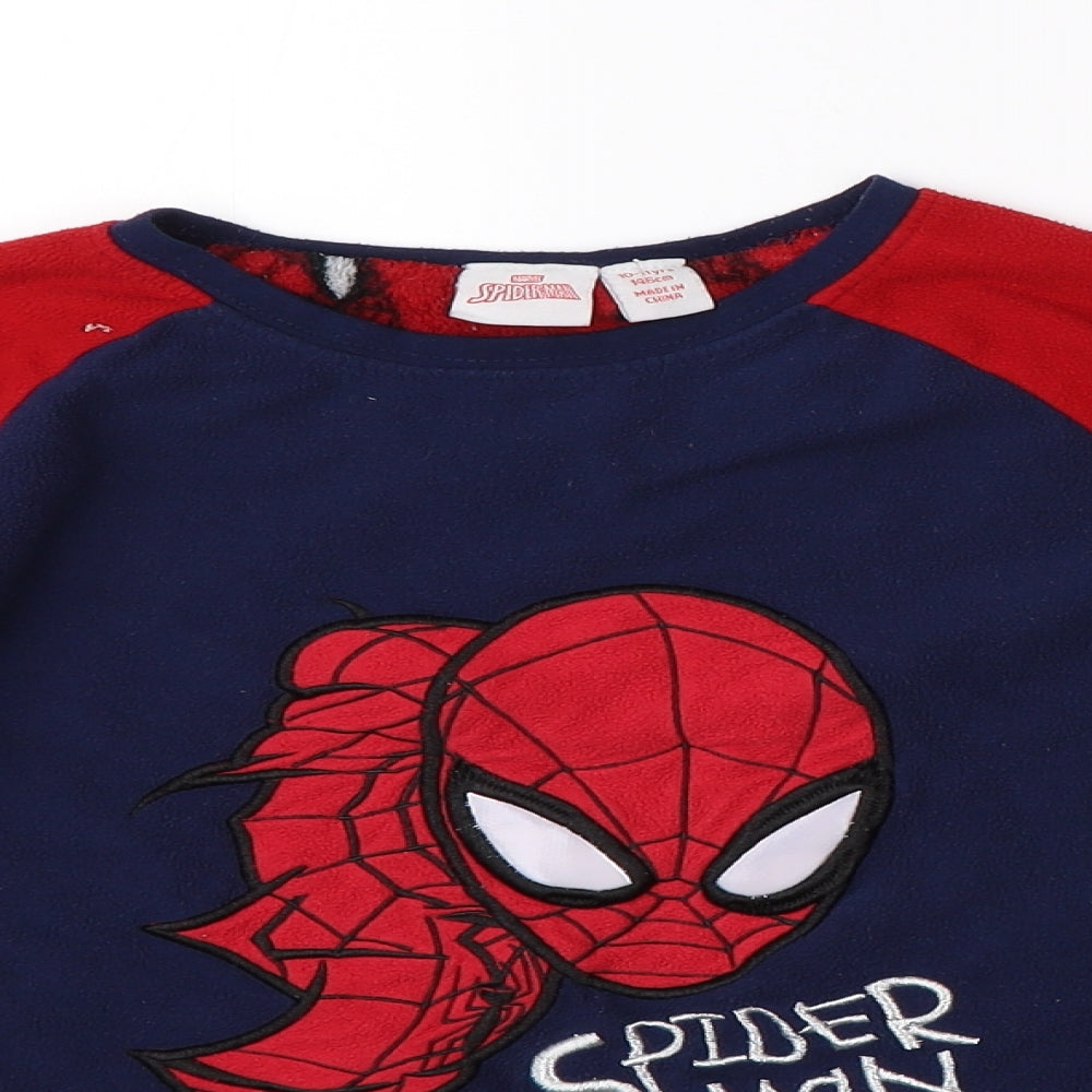 Primark Boys Blue   Pullover Jumper Size 10-11 Years  - marvel spiderman