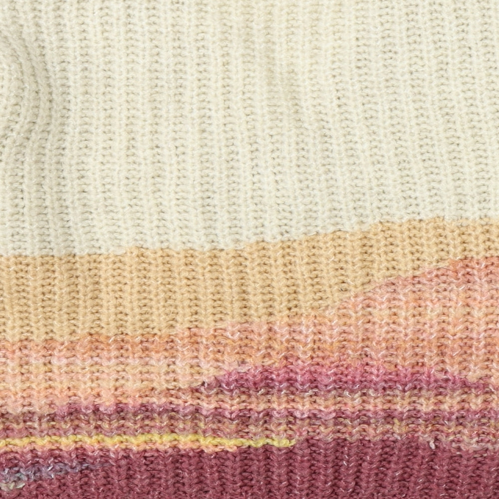 NEXT Womens Multicoloured Striped Knit Pullover Jumper Size M