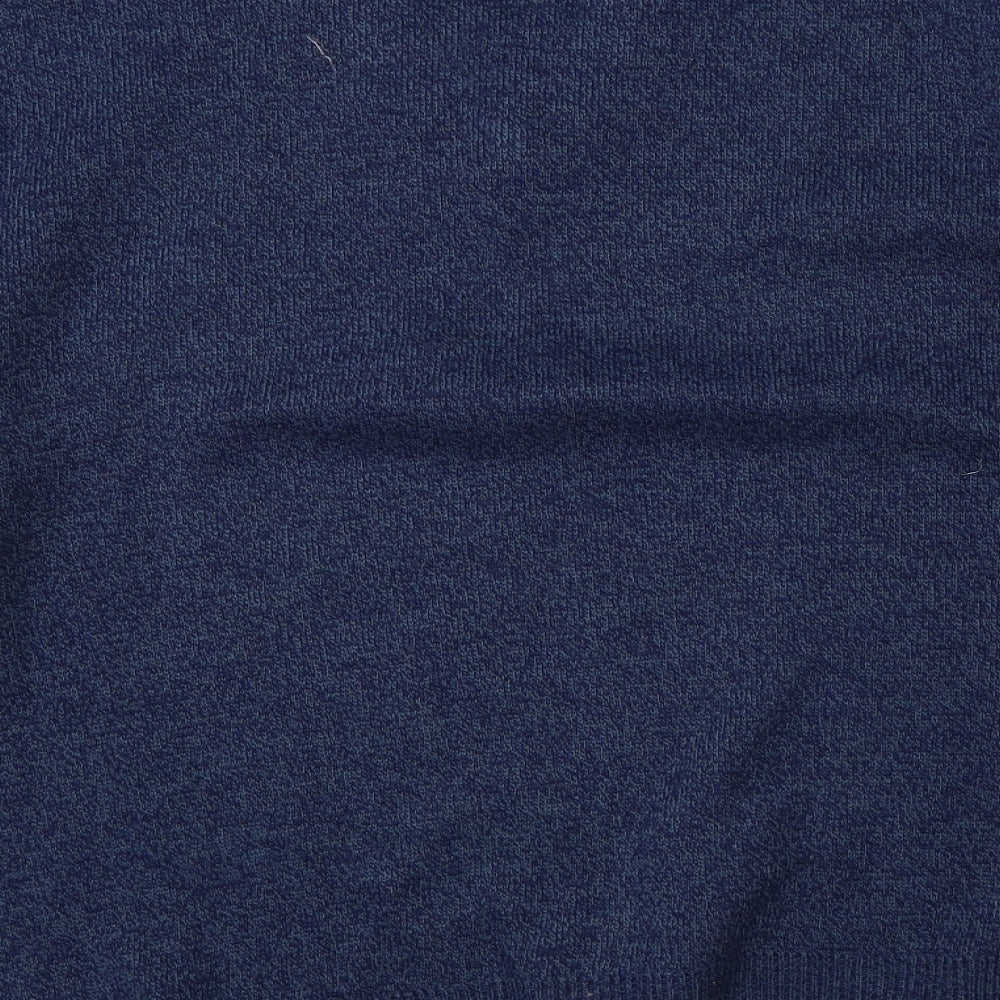 Invitica Mens Blue Fair Isle  Pullover Jumper Size L