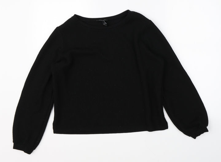 New Look Womens Black Pullover Jumper Size M